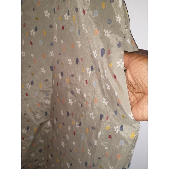 Vtg Johnny Was Vintage 100% Silk V-Neck Dress Medium Lightweight Summer Coverup - Picture 9 of 14